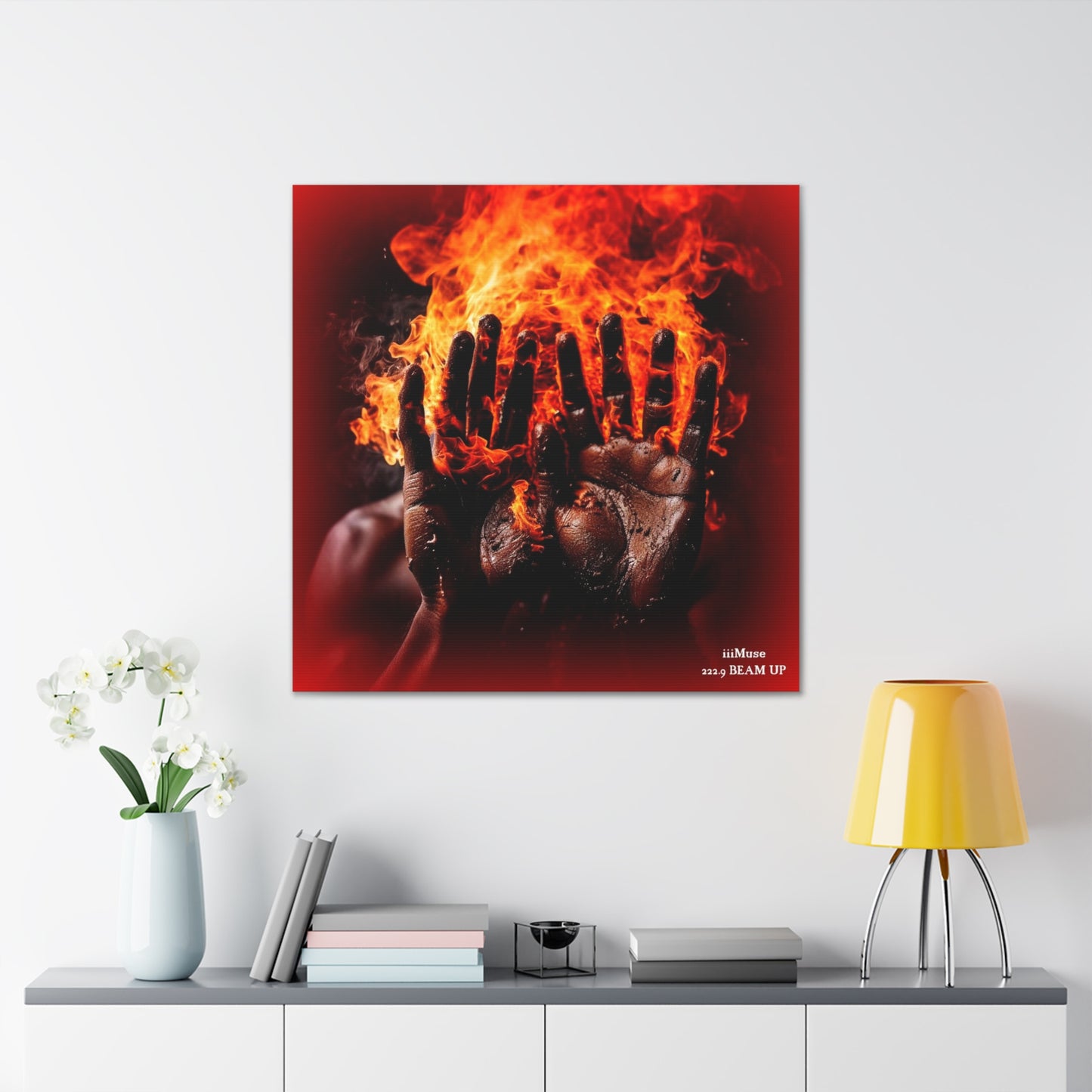 Fire in My Hands - A  Gallery Canvas