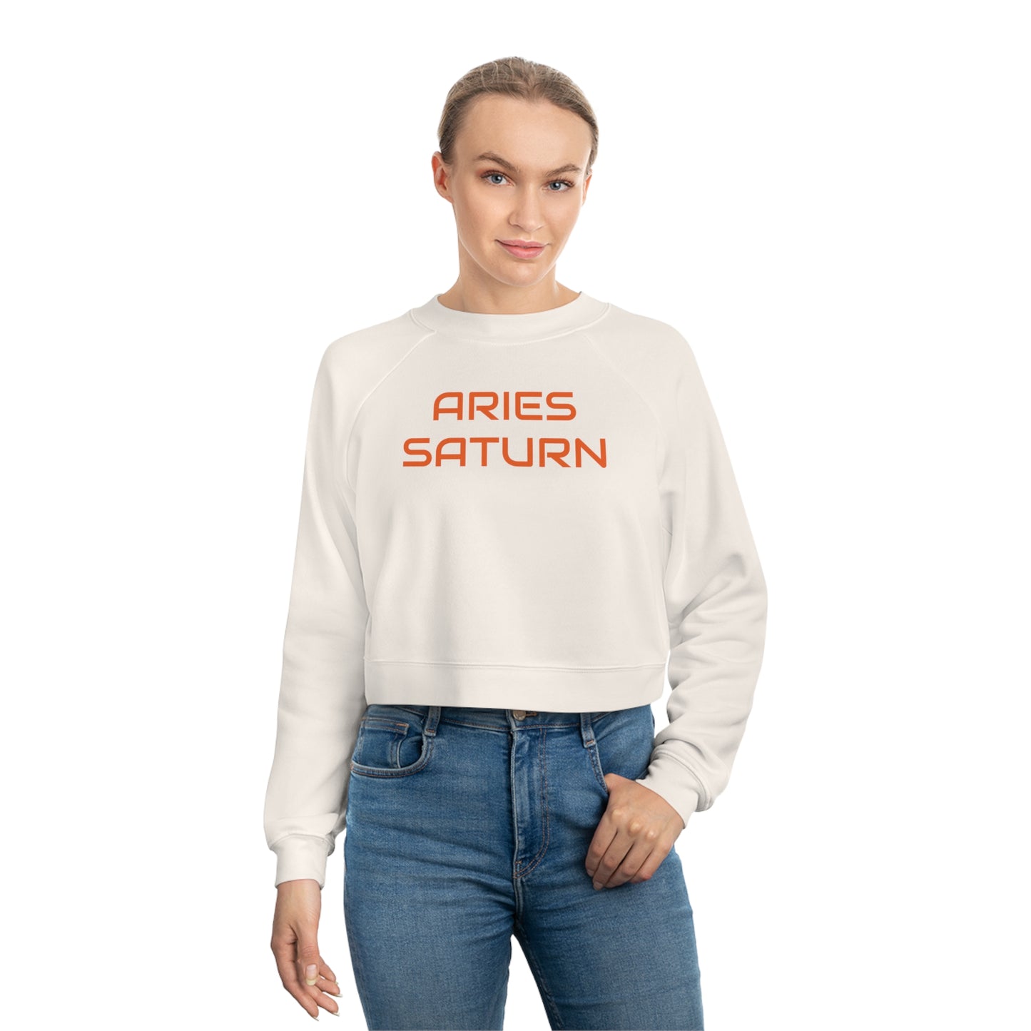 Aries Saturn Women's Cropped Sweater