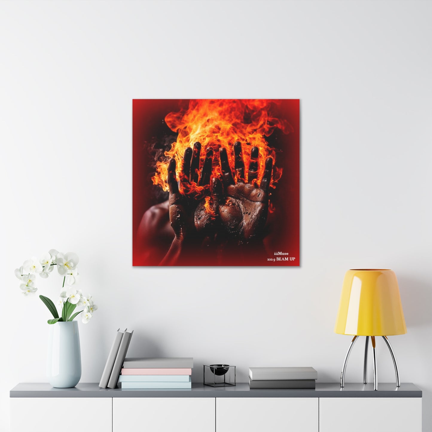 Fire in My Hands - A  Gallery Canvas