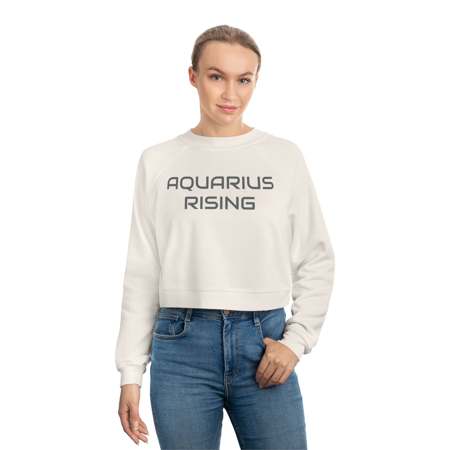 Aquarius Rising Women's Cropped Fleece Pullover