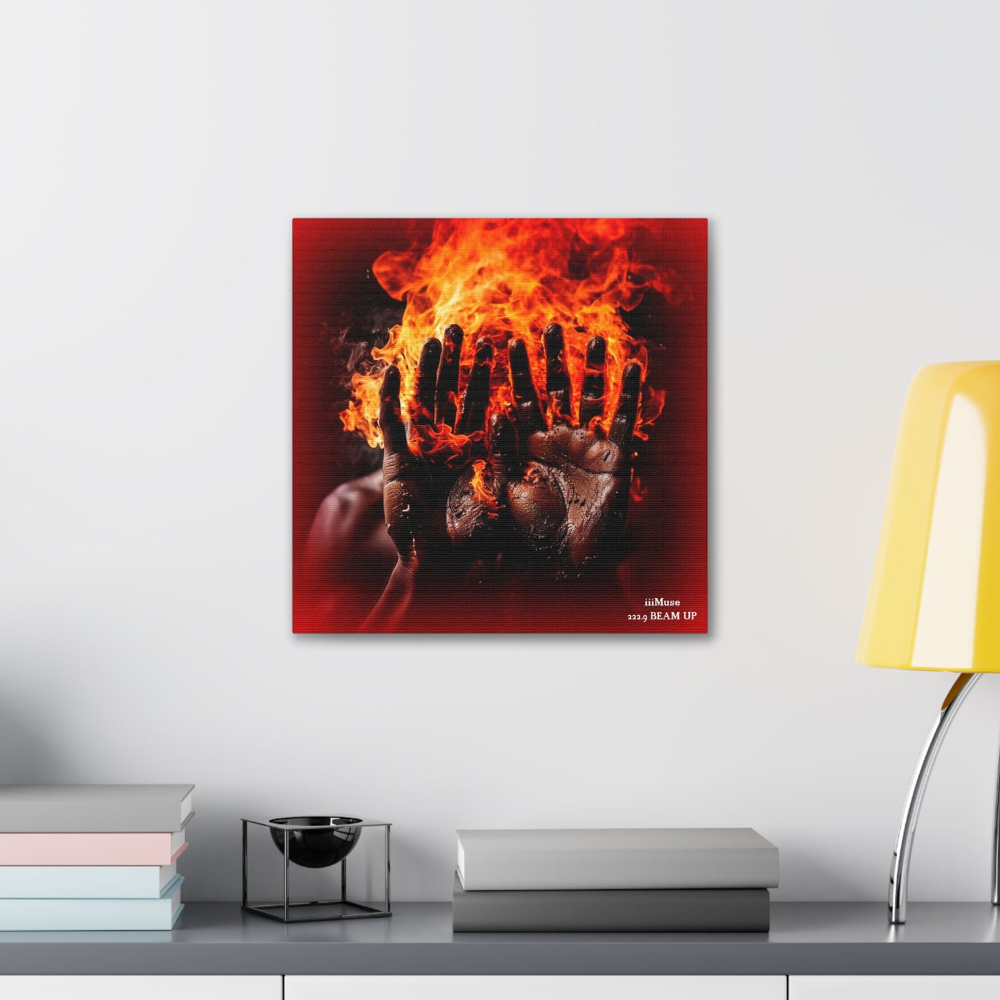 Fire in My Hands - A  Gallery Canvas