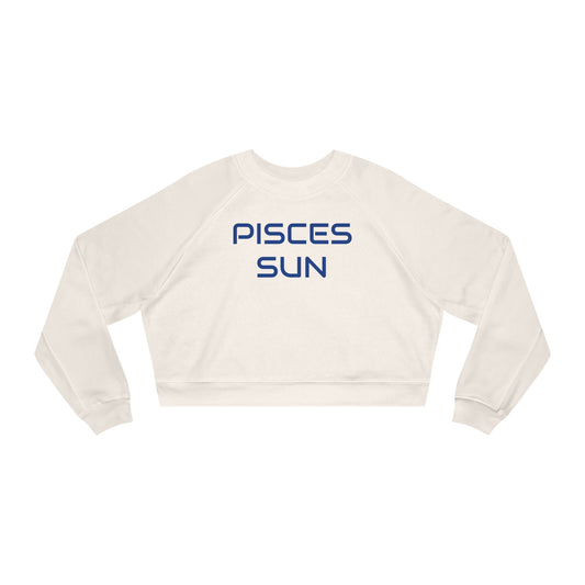 Pisces Sun Women's Cropped Fleece Pullover