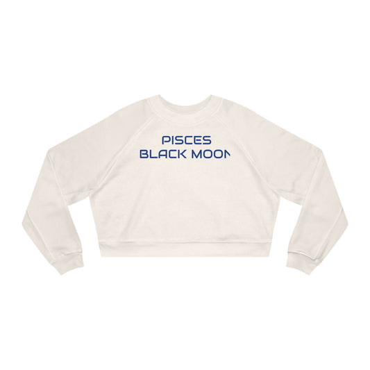 Pisces Black Moon Women's Cropped Fleece Pullover