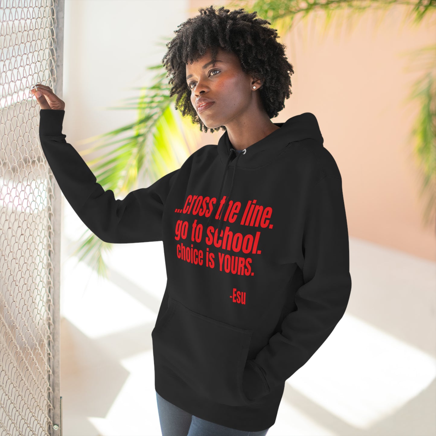 Cross the Line Esu Hoodie