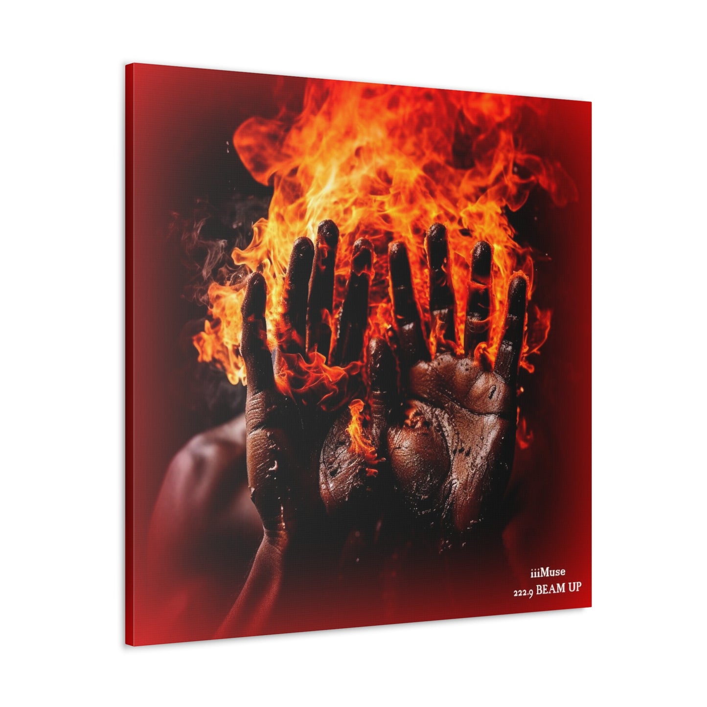 Fire in My Hands - A  Gallery Canvas