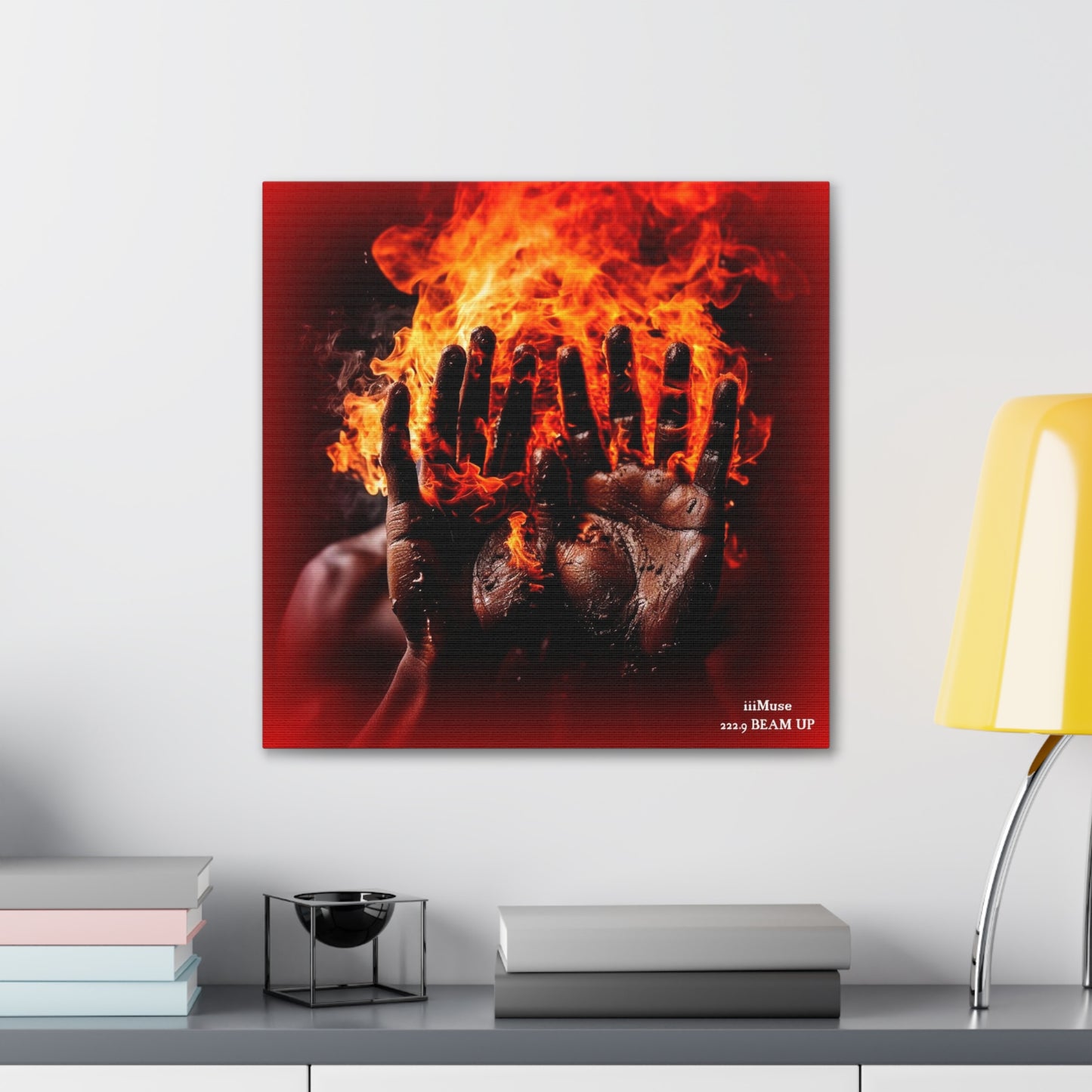 Fire in My Hands - A  Gallery Canvas