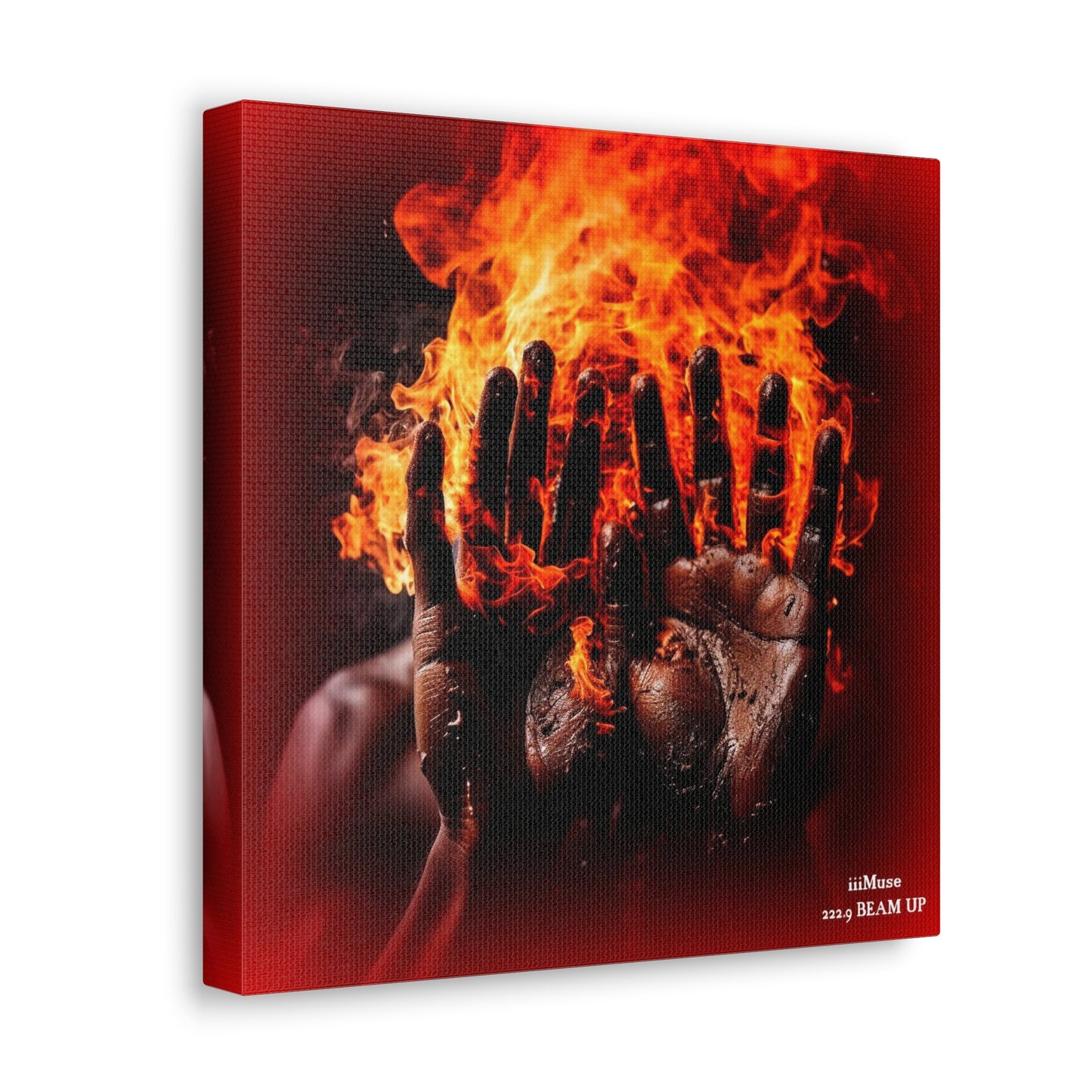 Fire in My Hands - A  Gallery Canvas