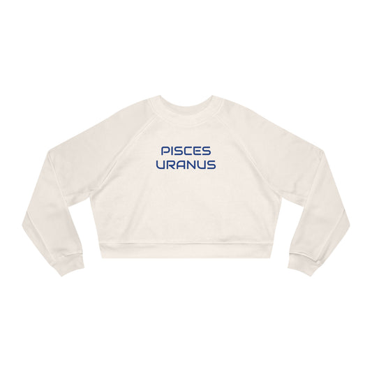 Pisces  Uranus Women's Cropped Fleece Pullover