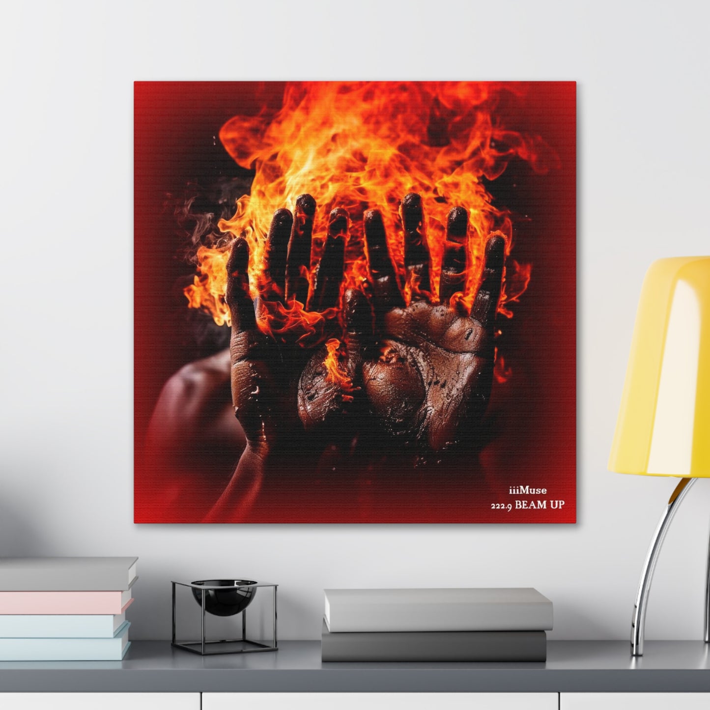 Fire in My Hands - A  Gallery Canvas