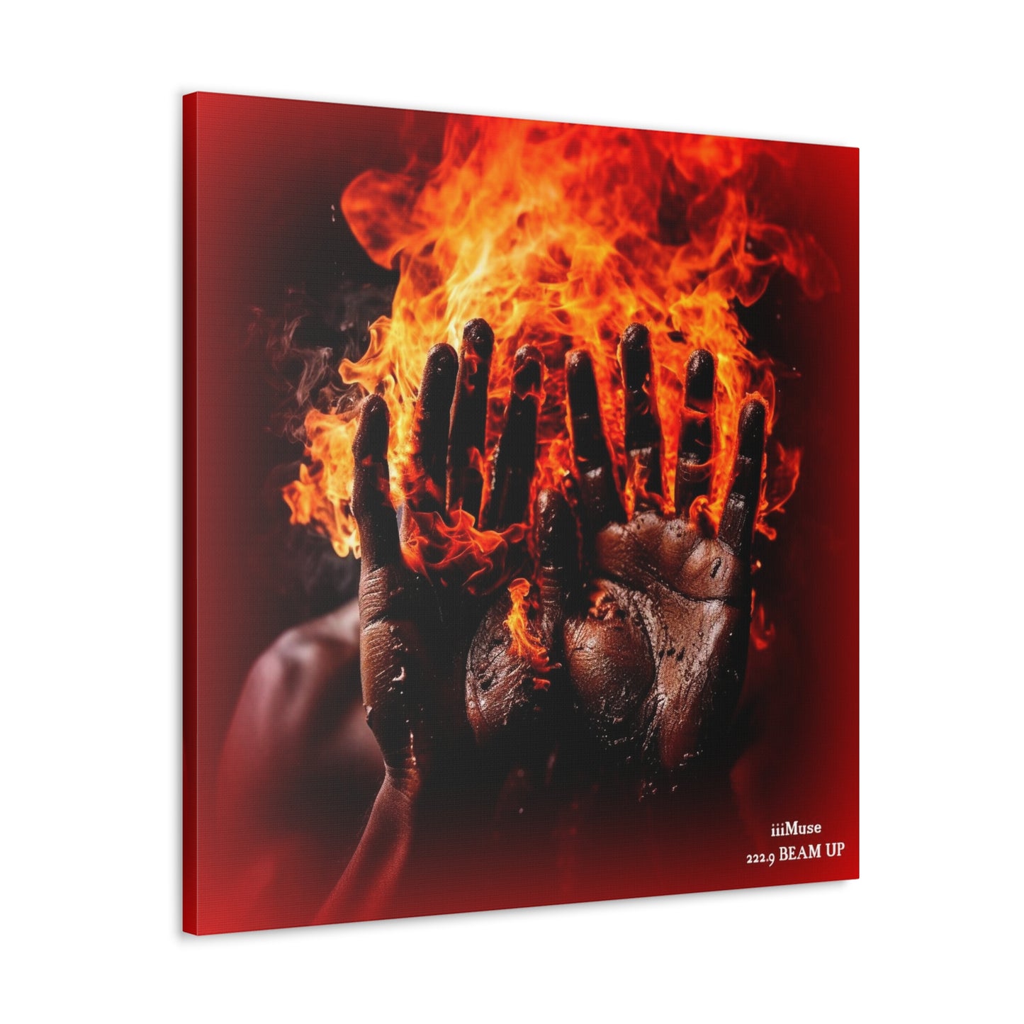 Fire in My Hands - A  Gallery Canvas